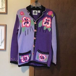 Storybook Knits pansy sweater